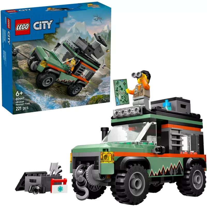 LEGO City Offroad SUV 4x4 building set 60447 — 221 pieces, 1 minifigure, age 6+