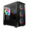 Montech X5M (B) Micro Tower PC case — Micro‑ATX/Mini‑ITX, 3x120mm front, 1x120mm rear, supports ATX PSU, 2x3.5 inch + 4x2.5 inch, Black