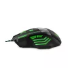Wired Gaming Mouse ESPERANZA EGM201G — right-hand, optical 2400 DPI, 7 buttons, USB Type-A, 1.5 m cable, black/green