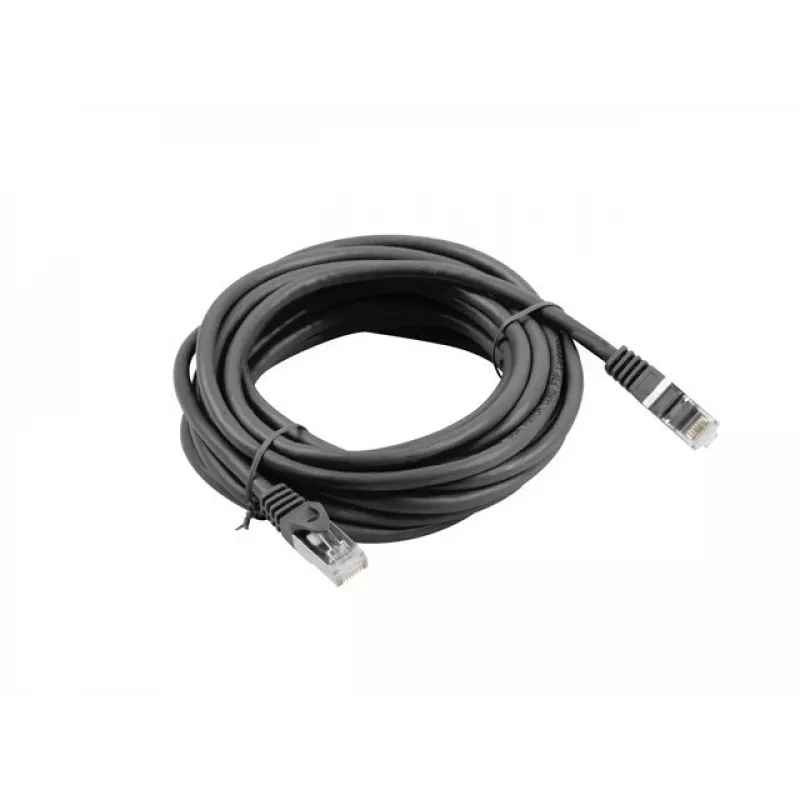 Lanberg Cat6 networking cable RJ-45 to RJ-45 PCF6-10CC-0500-BK, 5 m, F/UTP, 250 MHz, black