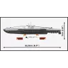 Scale model submarine Cobi Type VIIC 1:300 scale, kit 4857