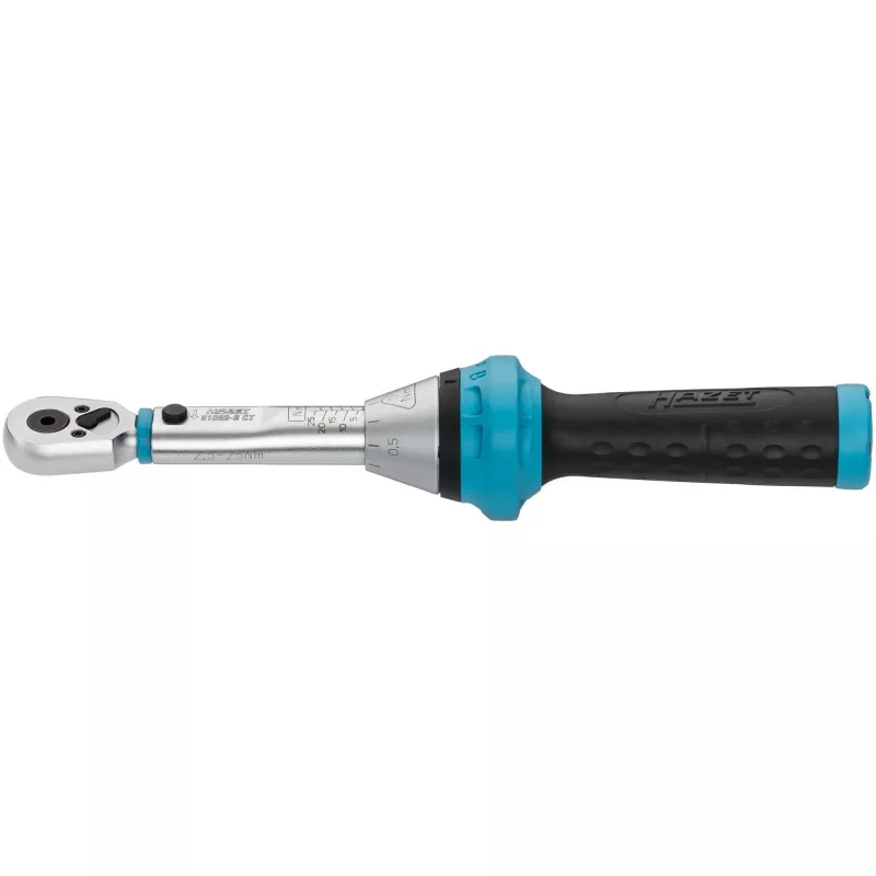 Torque Wrench 5108B-3CT for Bits, 1/4 (Blue/black, reversible ratchet)