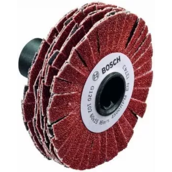 Abrasive sanding drum 15 mm, grit 120 — Bosch 1600A00155 (Flexible Schleifwalze)