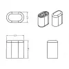 Socket Safety Cover DeLOCK 64035 Transparent 10 pcs