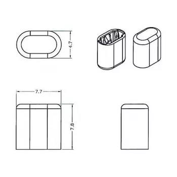 Socket Safety Cover DeLOCK 64035 Transparent 10 pcs