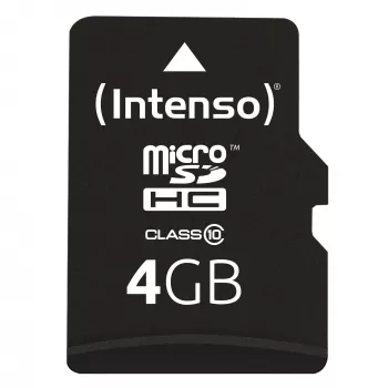 MEMORY MICRO SDHC 4GB C10/W/ADAPTER 3413450 INTENSO