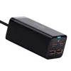 Baseus GaN3 Pro CCGP000101 Desktop Charger 100W, 2x USB-C + 2x USB-A, PD 3.0, QC 4.0+, 1.5 m cable, Black