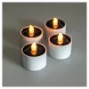 LED solar tealight RealPower STL-4, set of 4, battery-powered solar LED tea lights