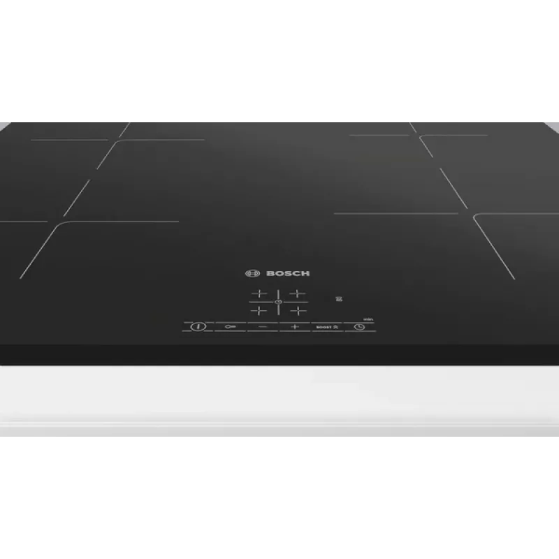 Bosch | Hob | PUE63KBB6E | Induction | Number of burners/cooking zones 4 | Touch | Timer | Black