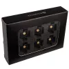 Fan Mount Screws RAIJINTEK Pelias black – pack of 6, mounting hardware for PC fans
