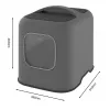 Rotho hooded cat litter box BIALA, anthracite plastic, 395×510×443 mm with spatula