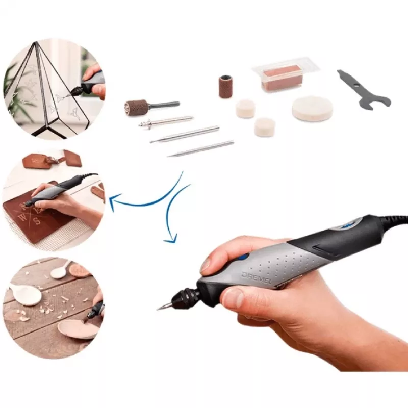 Rotary tool Dremel F0132050JM 130W with variable speed control and compact design