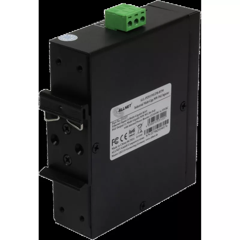 PoE Injector ALLNET ALL-PI2015MGPB-B Power-Booster 90W — Industrial MultiGigabit PoE++ injector