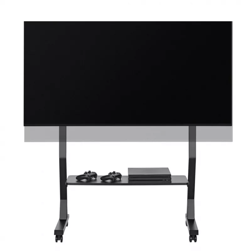 Mobile TV stand ART STO SD-22 for 45–90 inch screens, VESA 100×100–800×400, load 60 kg, steel, castor wheels