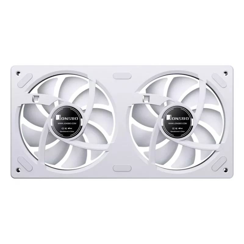 240mm ARGB Infinity Mirror Fan by Jonsbo ZA-240 white, dual 120mm fans, PWM support