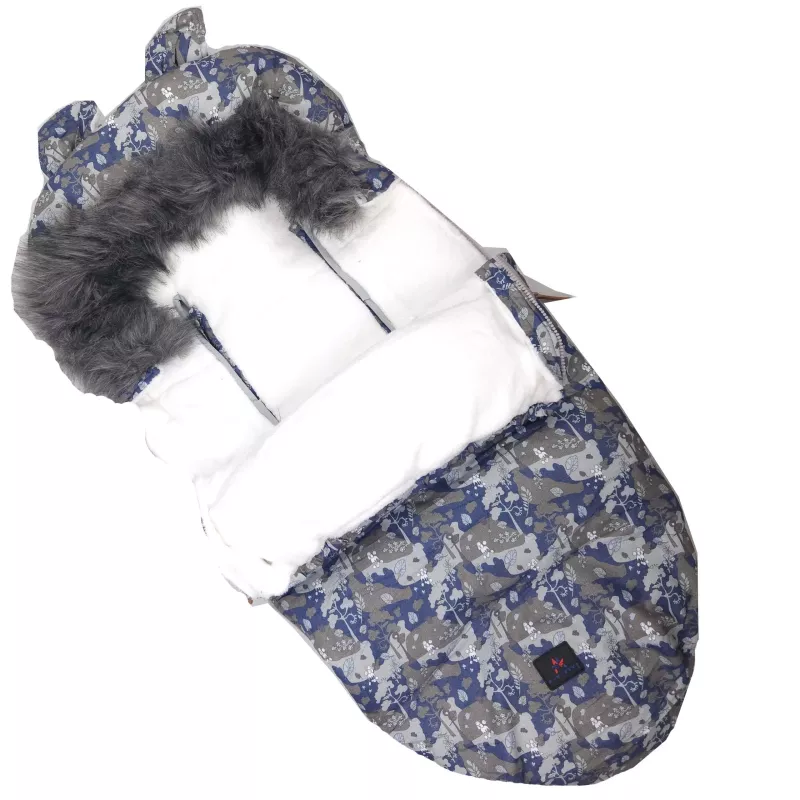 Baby sleeping bag for stroller Extralink Kdiki with ear hood, 100 cm