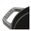 Cast iron oval cocotte Staub 29 cm, graphite grey