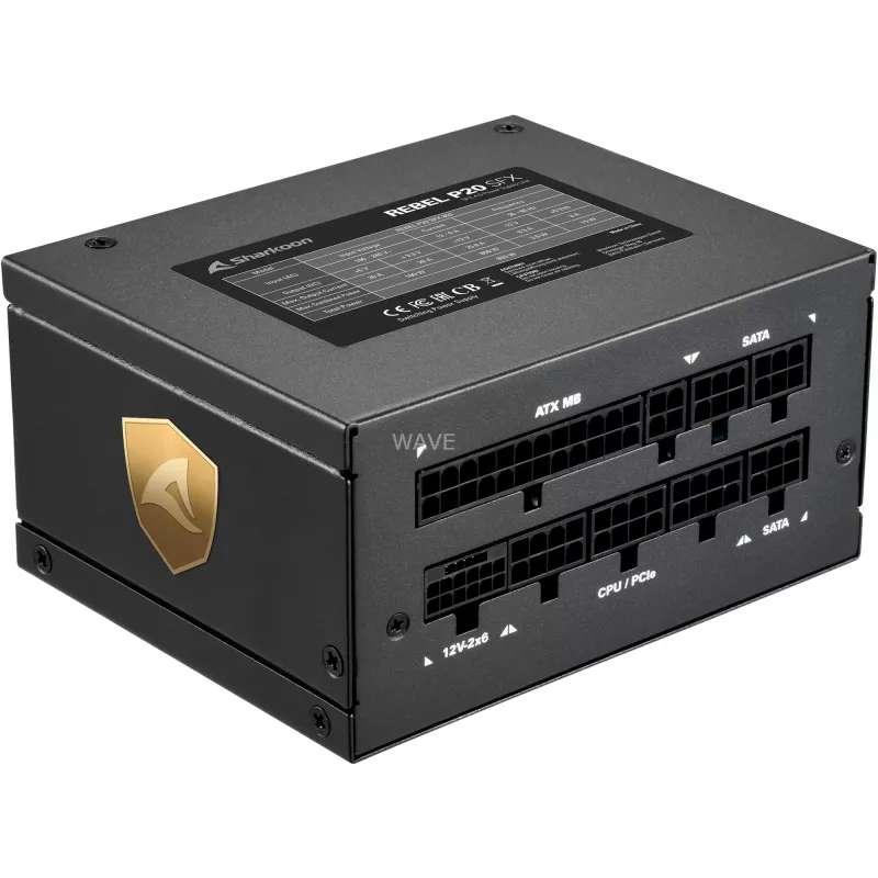 Sharkoon Rebel P20 SFX power supply unit 850 W 24-pin ATX Black