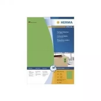 Labels HERMA Coloured A4 105x148 mm green paper matt 400 pcs