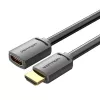 HDMI cable Vention AHCBD 0.5 m, HDMI Type A male to HDMI Type A female, HDMI 2.0, gold-plated contacts, black