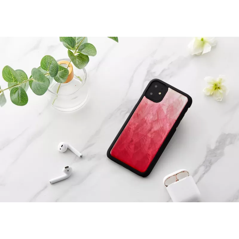 Smartphone case iKins for iPhone 11 — Pink Lake with black accents
