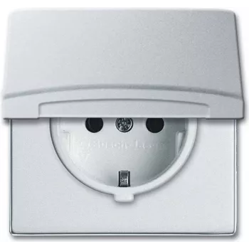 BUSCH-JAEGER SCHUKO-Socket Outlet IP44 20EUGK-33-101 AW44 Lid 20EUGK-33-101 (20EUGK-33-101)
