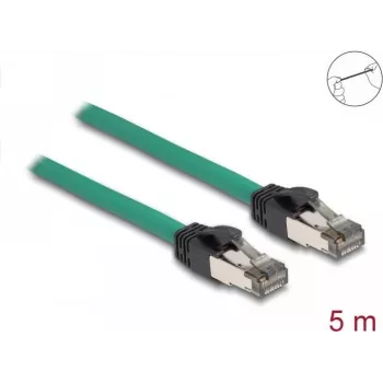DeLOCK RJ45 Cable PROFINET SF/UTP 5 m Cat5e Green