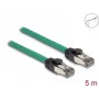 DeLOCK RJ45 Cable PROFINET SF/UTP 5 m Cat5e Green