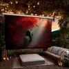 Maclean MC-561 electric projection screen 135 300x168cm 16: 9 with wall control and remote control