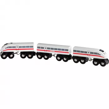 World Schnellzug with Sound, toy vehicle white/black, 3-piece