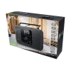 Portable radio muse M-091 R — FM/AM, LCD display, AC or AA/D battery power, rotary volume, 1.1 kg, black