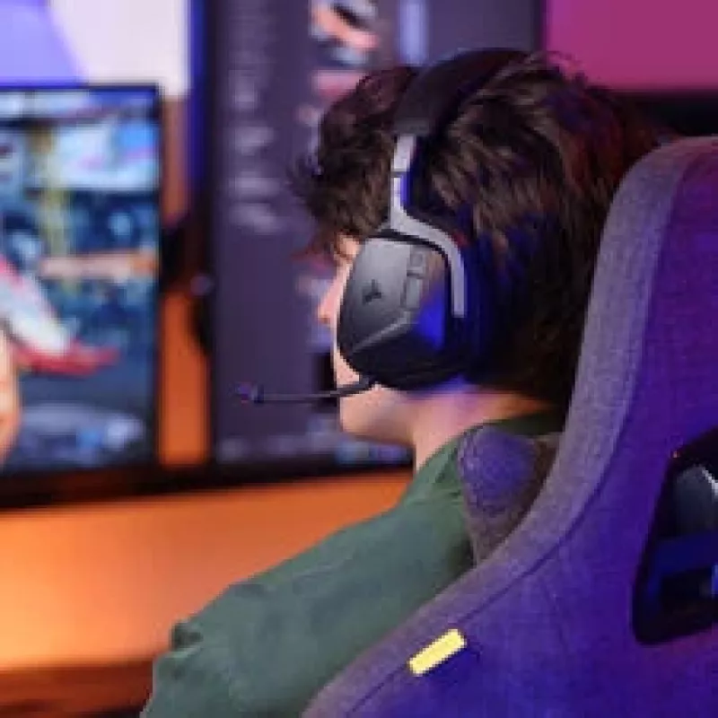 Wireless Gaming Headset CORSAIR VOID V2 MAX — Carbon, RGB lighting, 7.1 surround
