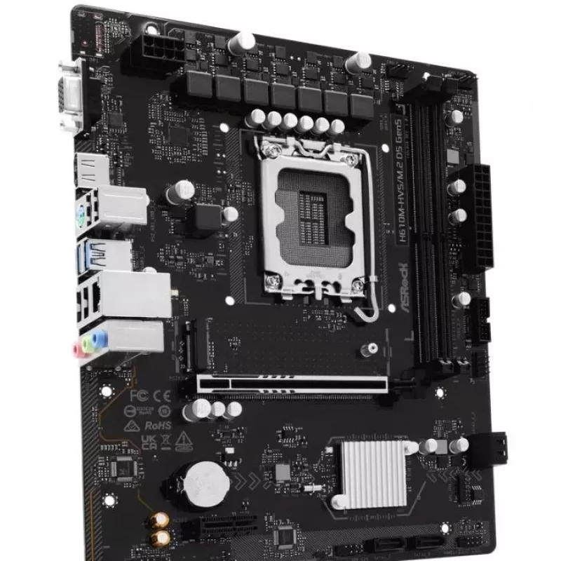 Motherboard ASRock H610M-HVS/M.2 D5 GEN5 – LGA1700, DDR5, PCIe 5.0, mATX