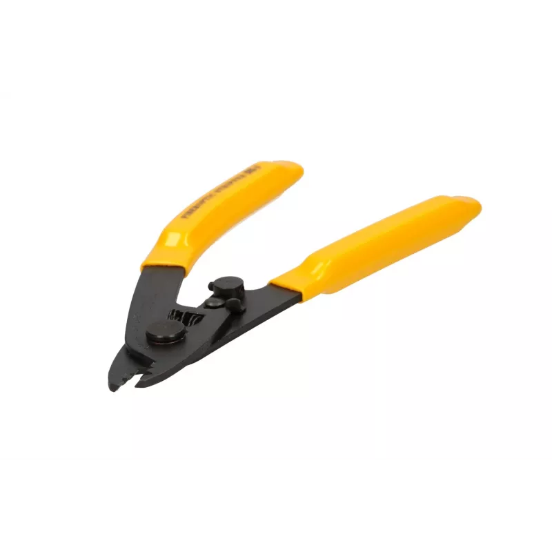 Fiber optic stripper Extralink CFS-3 for 2–3 mm, 0.9 mm and 0.125 mm fibers, black/yellow