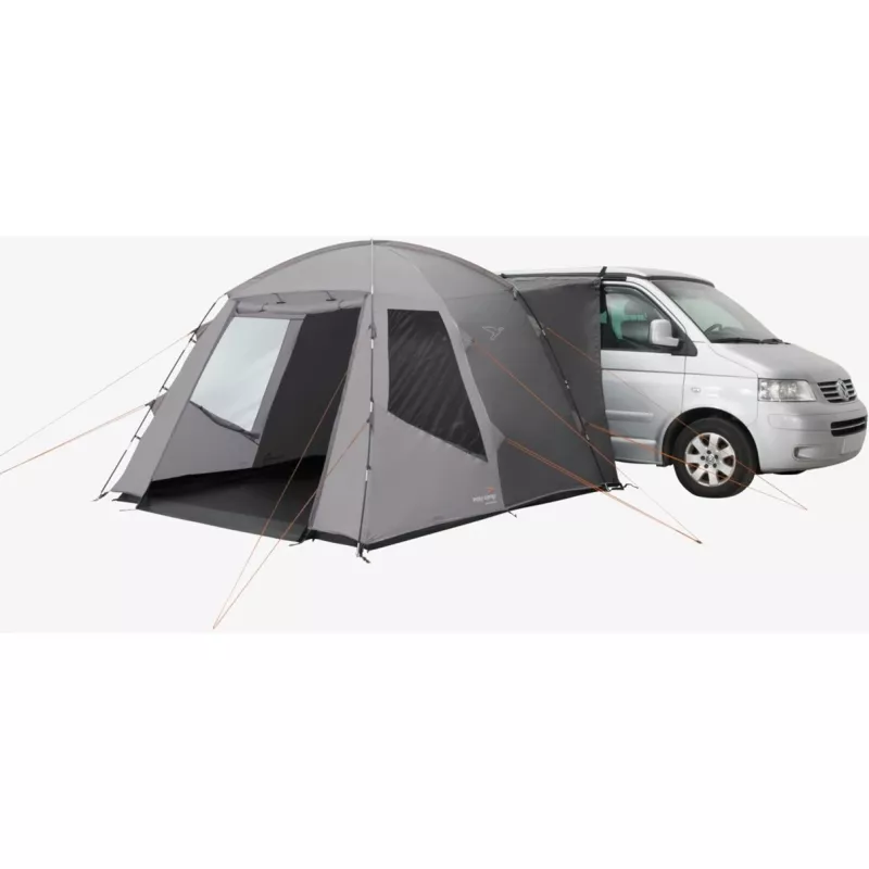 Side awning easy camp 120504 — detachable polyester ground cloth, fiberglass poles, height 2050 mm, weight 7.6 kg