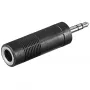 Goobay Headphone AUX Adapter 3.5 mm male to 6.35 mm female black