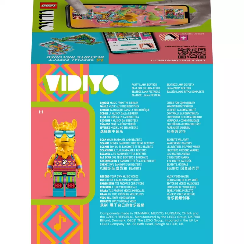 LEGO VIDIYO BeatBox 43105 Party Llama — interactive music and dance playset