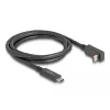Delock - USB Cable - 24 pin USB-C (M) to 24 pin USB-C (M) angled - USB 3,2 Gen 2 - 3 A - 1,0m - USB Power Delivery (60W), Supports 4K 144 Hz (3840 x 2160), to 10 Gbps Date