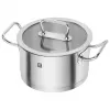 Cookware set ZWILLING 65120-005-0 — 5-piece stainless steel saucepans, lids, oven- and dishwasher-safe, non-stick coating, max 200°C