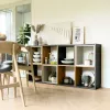 Topeshop MALAX 2X4 ANT/ART living room bookcase