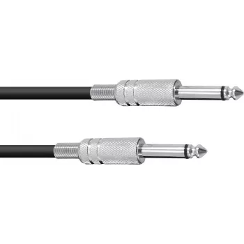 Audio cable Omnitronic 3021050A 6.3mm mono jack, 1 m