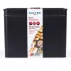 Bread bin Salter BW124581EU7 Kuro steel design - stainless-steel storage for bread and baked goods