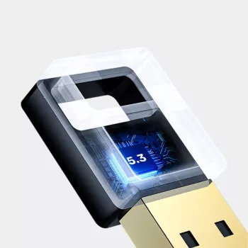 USB Bluetooth Adapter Unitek B105B — USB 2.0 Type-A, BLE v5.3, 3 Mbit/s, Black, Plug-and-Play