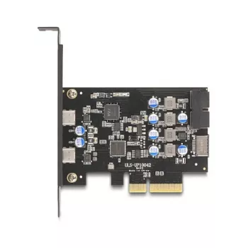 PCI Express x4 card DELOCK 90345 with 2 external USB Type-C ports