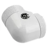 Adapter 90° G1/4 male to 14mm hardtube, rotatable — BitsPower BP-DWE90RML14, white