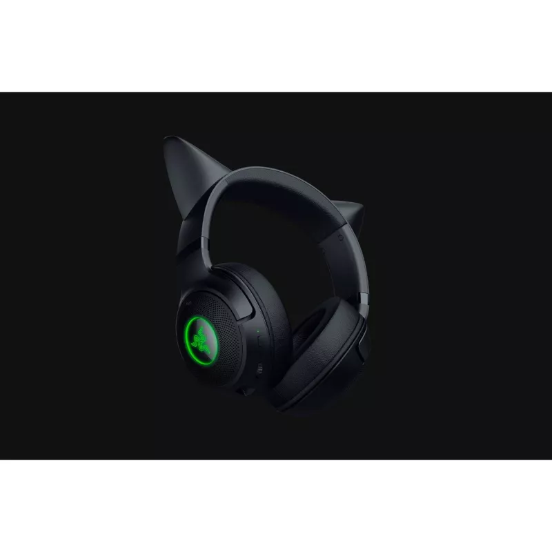 Headset Razer Kraken Kitty V2 BT — Wireless Bluetooth, Circumaural, Head-band, 20–20000 Hz, 325 g, Black