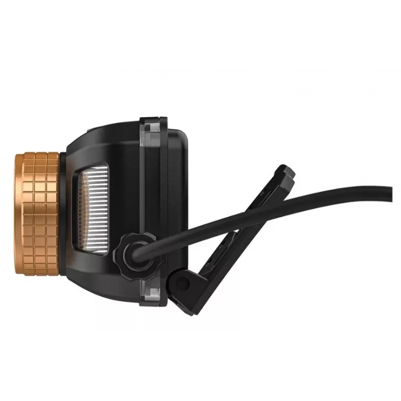 Headlamp Duracell DH1500R — black/orange, rechargeable hands-free light