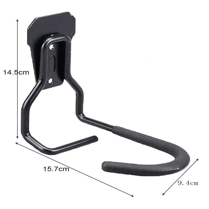 Wall bike mount MACLEAN MC-433 vertical bicycle hanger, foldable, adjustable width, for bikes up to 20 kg, black