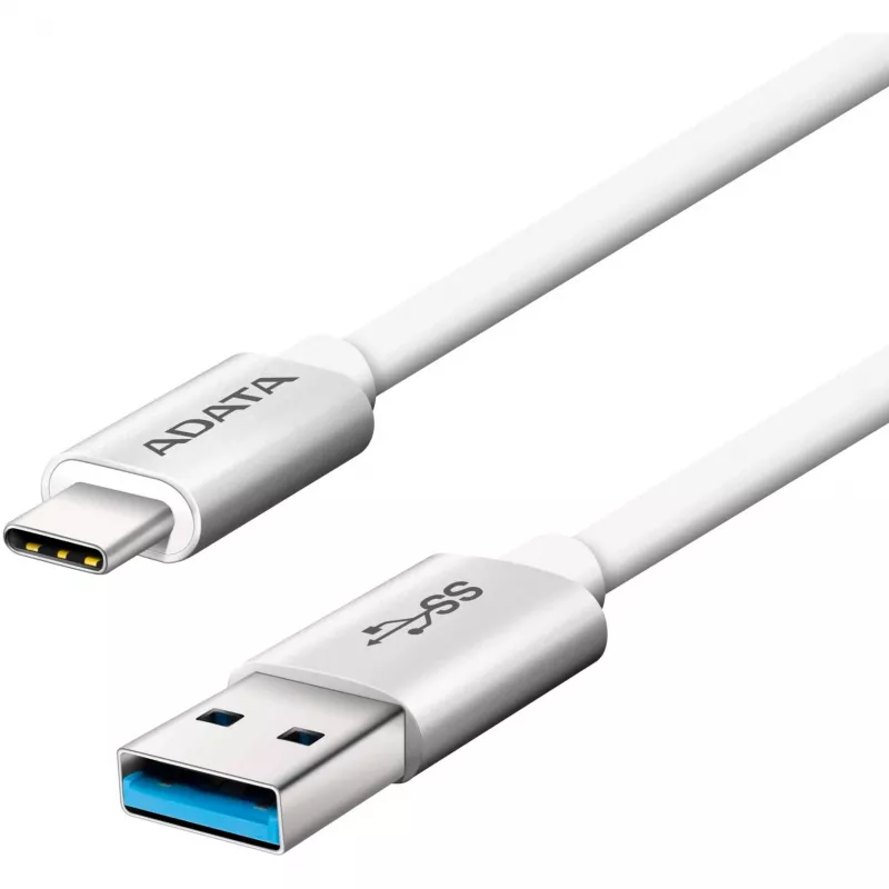 ADATA USB-C - USB 3.0, 1m USB cable USB 3.2 Gen 1 (3.1 Gen 1) USB C USB A White