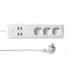 WOOX R4028 Smart Multi-plug/ slimme stekkerdoos, 3x Schuko, 4x USB, Powered by TUYA, White